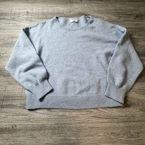 Old Navy SoSoft Crewneck Sweater Womens Large Light Blue Relaxed Knit NWT